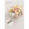 imageLings moment Artificial Greenery Stems Box Set 48pcs with 7 Kinds of Faux Greenery Picks for DIY Bridal Bouquets Wedding Floral Arrangement Table Centerpieces Tawny Beige ampamp Sand BeigePknude  Yellow