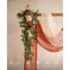 imageLings moment Artificial Greenery Stems Box Set 48pcs with 7 Kinds of Faux Greenery Picks for DIY Bridal Bouquets Wedding Floral Arrangement Table Centerpieces Tawny Beige ampamp Sand BeigeOramber  Green