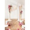 imageLings moment Artificial Greenery Stems Box Set 48pcs with 7 Kinds of Faux Greenery Picks for DIY Bridal Bouquets Wedding Floral Arrangement Table Centerpieces Tawny Beige ampamp Sand BeigePkpassionate Pink  Blush