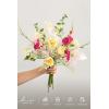 imageLings moment Artificial Greenery Stems Box Set 48pcs with 7 Kinds of Faux Greenery Picks for DIY Bridal Bouquets Wedding Floral Arrangement Table Centerpieces Tawny Beige ampamp Sand BeigePkpassionate Pink  Blush