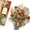 imageLings moment Artificial Greenery Stems Box Set 48pcs with 7 Kinds of Faux Greenery Picks for DIY Bridal Bouquets Wedding Floral Arrangement Table Centerpieces Tawny Beige ampamp Sand BeigeOrterracotta  Green