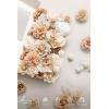 imageLings moment Fake Flowers Box Faux Artificial Greenery Stems Foam Roses Silk Fabic Flower for Centerpieces Bouquet Wedding Table Floral Arrangements Bridal Shower Party Tawny Beige Deluxe ComboBegtawny Beige