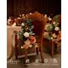 imageLings moment Fake Flowers Box Faux Artificial Greenery Stems Foam Roses Silk Fabic Flower for Centerpieces Bouquet Wedding Table Floral Arrangements Bridal Shower Party Tawny Beige Deluxe ComboOrterracotta  Cream