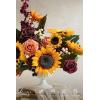 imageLings moment Fake Flowers Box Faux Artificial Greenery Stems Foam Roses Silk Fabic Flower for Centerpieces Bouquet Wedding Table Floral Arrangements Bridal Shower Party Tawny Beige Deluxe ComboOrsunflower  Marsala