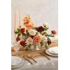 imageLings moment Fake Flowers Box Faux Artificial Greenery Stems Foam Roses Silk Fabic Flower for Centerpieces Bouquet Wedding Table Floral Arrangements Bridal Shower Party Tawny Beige Deluxe ComboOrorange  Nude