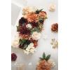 imageLings moment Fake Flowers Box Faux Artificial Greenery Stems Foam Roses Silk Fabic Flower for Centerpieces Bouquet Wedding Table Floral Arrangements Bridal Shower Party Tawny Beige Deluxe ComboOrterracotta  Burgundy