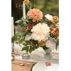 imageLings moment Fake Flowers Box Faux Artificial Greenery Stems Foam Roses Silk Fabic Flower for Centerpieces Bouquet Wedding Table Floral Arrangements Bridal Shower Party Tawny Beige Deluxe ComboOrcream  Apricot