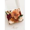 imageLings moment Fake Flowers Box Faux Artificial Greenery Stems Foam Roses Silk Fabic Flower for Centerpieces Bouquet Wedding Table Floral Arrangements Bridal Shower Party Tawny Beige Deluxe ComboOrterracotta  Burgundy