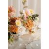 imageLings moment Fake Flowers Box Faux Artificial Greenery Stems Foam Roses Silk Fabic Flower for Centerpieces Bouquet Wedding Table Floral Arrangements Bridal Shower Party Tawny Beige Deluxe ComboOrapricot  Peach
