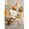 imageLings moment Fake Flowers Box Faux Artificial Greenery Stems Foam Roses Silk Fabic Flower for Centerpieces Bouquet Wedding Table Floral Arrangements Bridal Shower Party Tawny Beige Deluxe ComboOrapricot  Peach