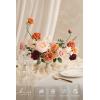 imageLings moment Fake Flowers Box Faux Artificial Greenery Stems Foam Roses Silk Fabic Flower for Centerpieces Bouquet Wedding Table Floral Arrangements Bridal Shower Party Tawny Beige Deluxe ComboOrrust  Orange