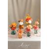 imageLings moment Fake Flowers Box Faux Artificial Greenery Stems Foam Roses Silk Fabic Flower for Centerpieces Bouquet Wedding Table Floral Arrangements Bridal Shower Party Tawny Beige Deluxe ComboOrvintage Coral  Orange