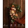 imageLings moment Fake Flowers Box Faux Artificial Greenery Stems Foam Roses Silk Fabic Flower for Centerpieces Bouquet Wedding Table Floral Arrangements Bridal Shower Party Tawny Beige Deluxe ComboOrterracotta  Cream