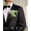 imageLings moment Pocket Boutonniere Single Boutonniere for Men Groom for Wedding Prom Homecoming Anniversary Graduation etcSand Beige Gold SparrowGrngreen  Beige