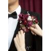 imageLings moment Pocket Boutonniere Single Boutonniere for Men Groom for Wedding Prom Homecoming Anniversary Graduation etcSand Beige Gold SparrowRedburgundy  Marsala