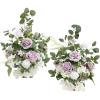 imageLings moment 175quot Tall Standing Artificial Flowers Arrangements 2 pcs Wedding Aisle Runner Chair Decorations Mauve ampamp Dusty Rose Centerpieces for Ceremony Reception Rose Floral Party OutdoorLilac  Gold