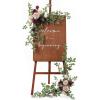 imageLings moment 2pcs Wedding Flowers Garland Artificial Floral Swag Arch Decorations Greenery Arrangements Lilac ampamp Gold Ceremony Reception Garden Easel Wall Home Entryway Outdoor NOT Include SignMarsala  Blush