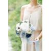 imageLings moment Gold Sparrow Bridesmaid Bouquet Wedding Bouquets for Bridesmaids 7 Inch Bridal Bouquets for Bridesmaids Wedding Ceremony Anniversary etcBludusty Blue  Navy