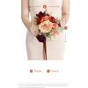 imageLings moment Gold Sparrow Bridesmaid Bouquet Wedding Bouquets for Bridesmaids 7 Inch Bridal Bouquets for Bridesmaids Wedding Ceremony Anniversary etcBurnt Orange