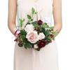 Red-posy-blush & Marsala