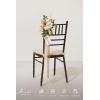 imageLings moment 8 Wedding Artificial Aisle Pew Flowers Chair Markers Decorations Arrangements with Chiffon Ribbons Purple ampamp Blue for Ceremony Floral Reception Home Church Rose Party Outdoor Party DecorWhite  Beige