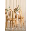 imageLings moment 8 Wedding Artificial Aisle Pew Flowers Chair Markers Decorations Arrangements with Chiffon Ribbons Purple ampamp Blue for Ceremony Floral Reception Home Church Rose Party Outdoor Party DecorWhite  Beige