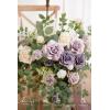 imageLings moment 2PCS Artificial Flower Garland Light Purple Floral Swags Wedding Arch Flowers Lilac Table Centerpieces Decoration Rose Garlands Greenery Arrangements for SweetheartHead Table DecorPrpllilac