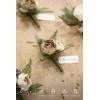 imageLings moment Boutonniere for Men 6pcs Groom Groomsmen Boutonniere Artificial Flowers for Wedding DecorPromHomecoming etcSand Beige WhiteBrnbrown