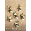 imageLings moment Boutonniere for Men 6pcs Groom Groomsmen Boutonniere Artificial Flowers for Wedding DecorPromHomecoming etcSand Beige WhiteBrnbrown