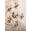 imageLings moment Boutonniere for Men 6pcs Groom Groomsmen Boutonniere Artificial Flowers for Wedding DecorPromHomecoming etcSand Beige WhiteBrnbrown Beige  White