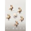 imageLings moment Boutonniere for Men 6pcs Groom Groomsmen Boutonniere Artificial Flowers for Wedding DecorPromHomecoming etcSand Beige WhiteBrnbrown Beige  White