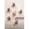 imageLings moment Boutonniere for Men 6pcs Groom Groomsmen Boutonniere Artificial Flowers for Wedding DecorPromHomecoming etcSand Beige WhiteBrnlilac  Berry