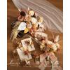 imageLings moment Boutonniere for Men 6pcs Groom Groomsmen Boutonniere Artificial Flowers for Wedding DecorPromHomecoming etcSand Beige WhiteOrrust Boho  Terracotta