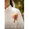 imageLings moment Boutonniere for Men 6pcs Groom Groomsmen Boutonniere Artificial Flowers for Wedding DecorPromHomecoming etcSand Beige WhiteOrrust Boho  Terracotta
