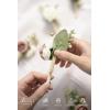 imageLings moment Boutonniere for Men 6pcs Groom Groomsmen Boutonniere Artificial Flowers for Wedding DecorPromHomecoming etcSand Beige WhitePkpink  Dusty Rose