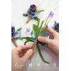 imageLings moment Boutonniere for Men 6pcs Groom Groomsmen Boutonniere Artificial Flowers for Wedding DecorPromHomecoming etcSand Beige WhitePrplpurple