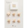 imageLings moment Boutonniere for Men 6pcs Groom Groomsmen Boutonniere Artificial Flowers for Wedding DecorPromHomecoming etcSand Beige WhiteWhtwhite  Nude