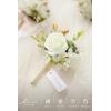 imageLings moment Boutonniere for Men 6pcs Groom Groomsmen Boutonniere Artificial Flowers for Wedding DecorPromHomecoming etcSand Beige WhiteWhtwhite Baby Breath  Ivory