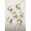 imageLings moment Boutonniere for Men 6pcs Groom Groomsmen Boutonniere Artificial Flowers for Wedding DecorPromHomecoming etcSand Beige WhiteWhtwhite Baby Breath  Ivory