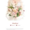 imageLings moment Dusty Rose Wedding Bouquets for Bride Pink Bridal Bouquets for Bride 13 Inch Free Form Artificial Wedding Flower BouquetPkblush