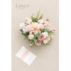 imageLings moment Dusty Rose Wedding Bouquets for Bride Pink Bridal Bouquets for Bride 13 Inch Free Form Artificial Wedding Flower BouquetPkblush