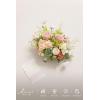 imageLings moment Dusty Rose Wedding Bouquets for Bride Pink Bridal Bouquets for Bride 13 Inch Free Form Artificial Wedding Flower BouquetPkblush Garden