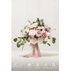 imageLings moment Dusty Rose Wedding Bouquets for Bride Pink Bridal Bouquets for Bride 13 Inch Free Form Artificial Wedding Flower BouquetPkdusty Rose