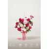 imageLings moment Dusty Rose Wedding Bouquets for Bride Pink Bridal Bouquets for Bride 13 Inch Free Form Artificial Wedding Flower BouquetRedblush  Pink 02