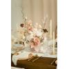 imageLings moment Fake Flowers Box Faux Artificial Greenery Stems Foam Roses Silk Leaves for Centerpieces Bouquet Wedding Floral Arrangements Bridal Shower Party Lavender ampamp Cream Deluxe ComboBegwhite  Sepia
