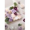 imageLings moment Fake Flowers Box Faux Artificial Greenery Stems Foam Roses Silk Leaves for Centerpieces Bouquet Wedding Floral Arrangements Bridal Shower Party Lavender ampamp Cream Deluxe ComboPrpllilac  Cream