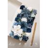 imageLings moment Fake Flowers Box Faux Artificial Greenery Stems Foam Roses Silk Leaves for Centerpieces Bouquet Wedding Floral Arrangements Bridal Shower Party Lavender ampamp Cream Deluxe ComboBludusty Blue  Navy