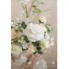 imageLings moment Fake Flowers Box Faux Artificial Greenery Stems Foam Roses Silk Leaves for Centerpieces Bouquet Wedding Floral Arrangements Bridal Shower Party Lavender ampamp Cream Deluxe ComboWhtwhite  Sage
