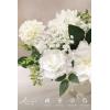 imageLings moment Fake Flowers Box Faux Artificial Greenery Stems Foam Roses Silk Leaves for Centerpieces Bouquet Wedding Floral Arrangements Bridal Shower Party Lavender ampamp Cream Deluxe ComboWhtwhite  Sage