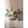 imageLings moment Fake Flowers Box Faux Artificial Greenery Stems Foam Roses Silk Leaves for Centerpieces Bouquet Wedding Floral Arrangements Bridal Shower Party Lavender ampamp Cream Deluxe ComboWhtwhite  Sage  Gold